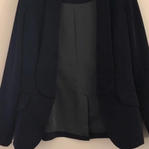 KITTENISH By Jessie James Decker Shawl Navy Blazer - Picture 3 of 4